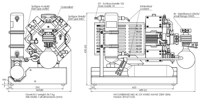 MD 4C EX VARIO +AK+EK - 尺寸規(guī)格表