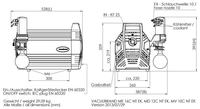 MD 12C NT +EK - 尺寸規(guī)格表