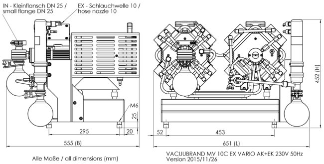 MV 10C EX VARIO +AK+EK - 尺寸規(guī)格表